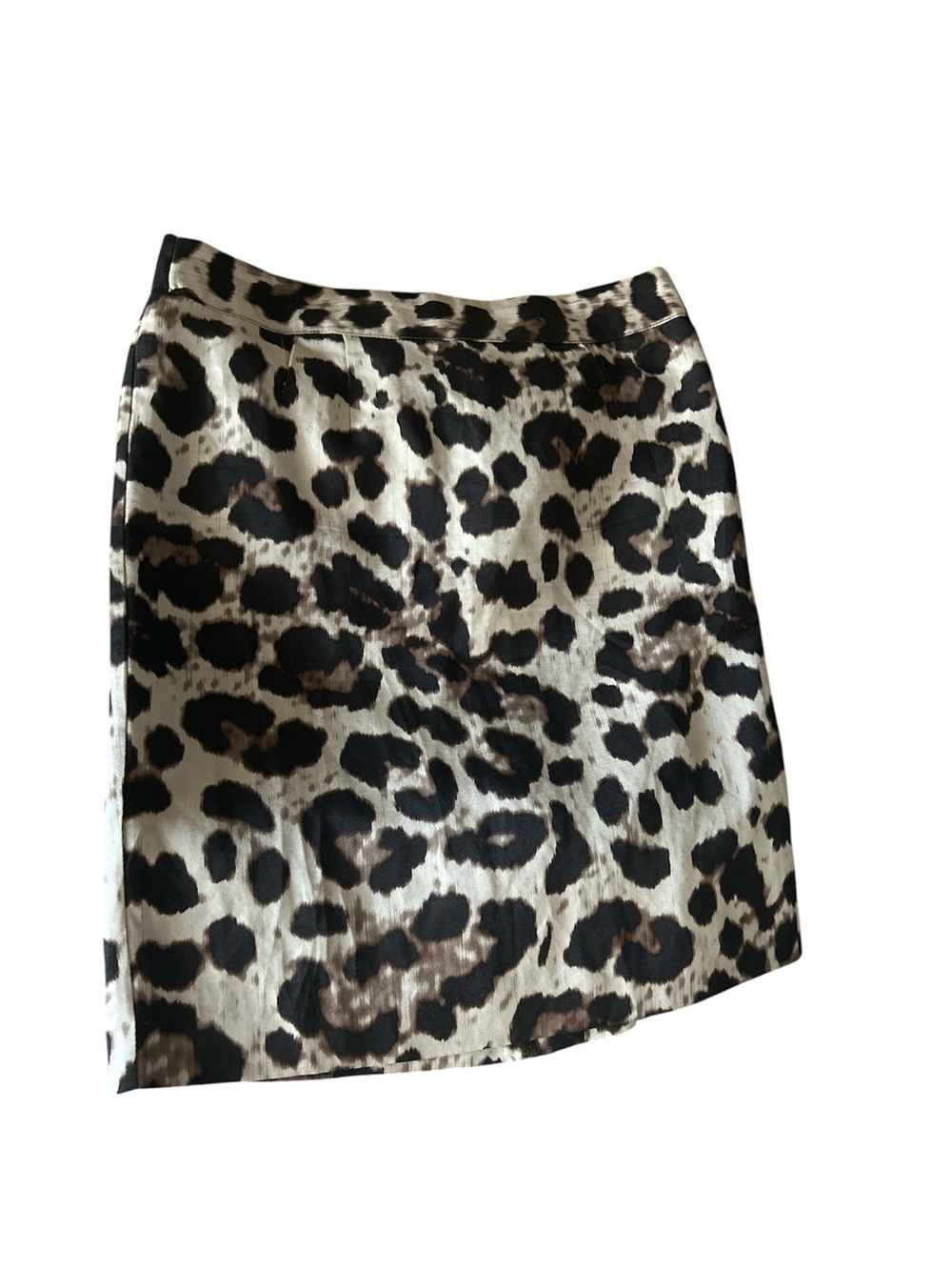 Banana Republic Leopard Print Pencil Skirt - Black & Brown